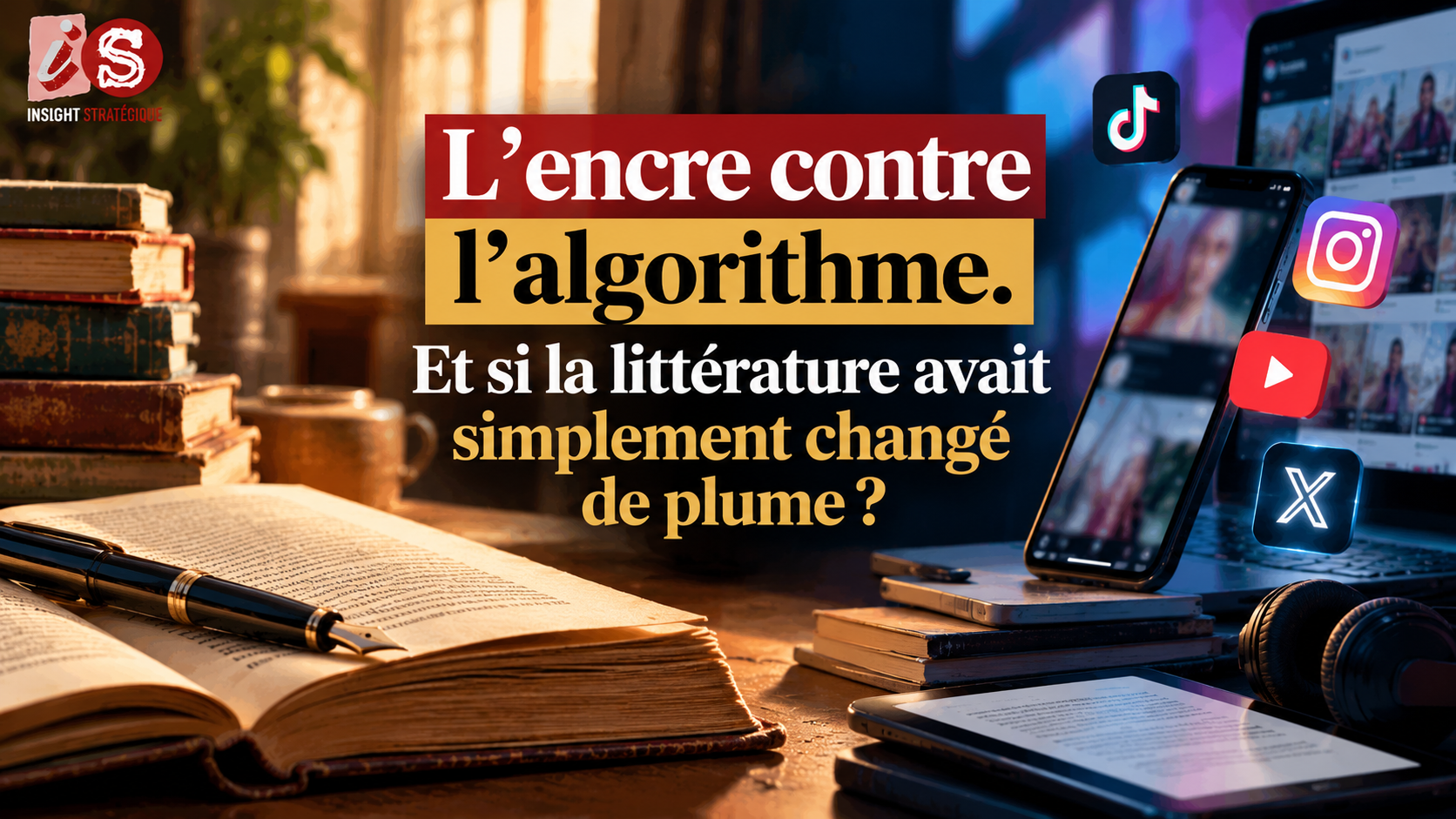 L’encre contre l’algorithme. Et si la littérature avait simplement changé de plume ?